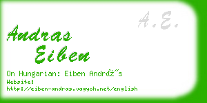 andras eiben business card